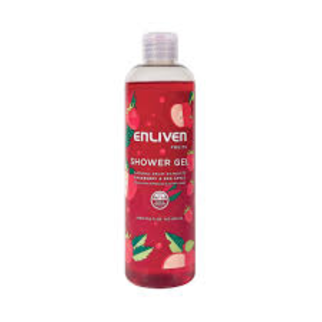 ENLIVEN SHOWER GEL RASP. R/APPLE 500ML